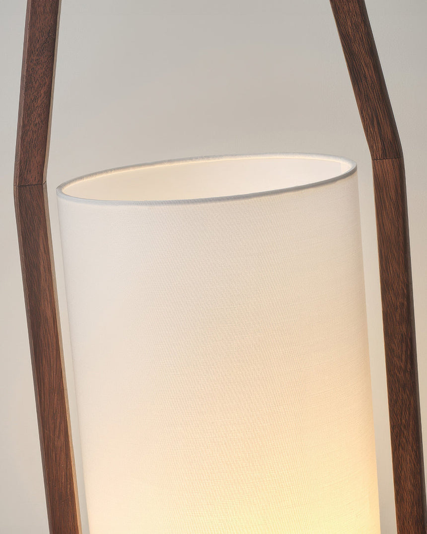 Japanese Wood Floor Lamp for Art Studio