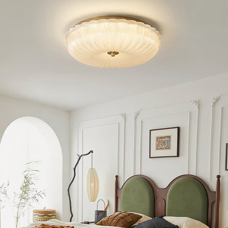 Ripple Glass Ceiling Light 50cm Diameter Size