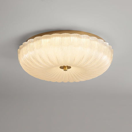 Ripple Glass Ceiling Light Textured Diffuser Detail