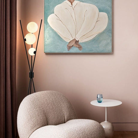 Warm ambient floor lamp for relaxing evenings