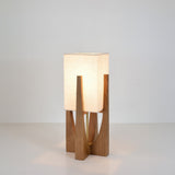 Solid wood standing light for living room