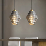 Brass pendant lamp for bedroom ambient lighting