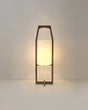 Japanese Wood Floor Lamp Fabric Shade Diffused Light