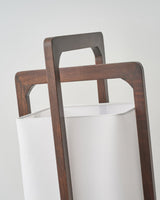 HikariZen Floor Lamp Walnut Wood Finish Detail