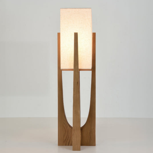 Walnut wood lamp for reading nook