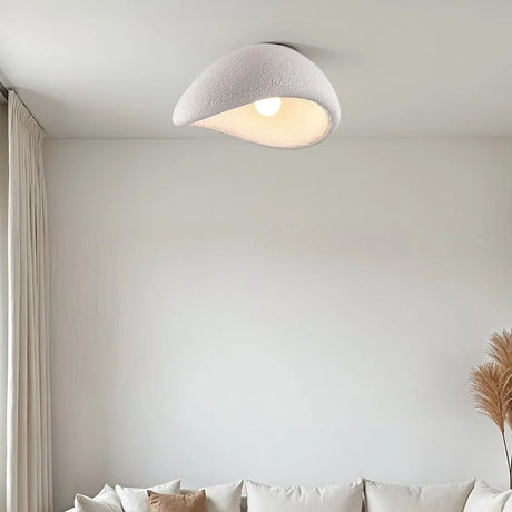 Wabi-Sabi Ceiling Lamp Polyform and Resin Shade for Living Room
