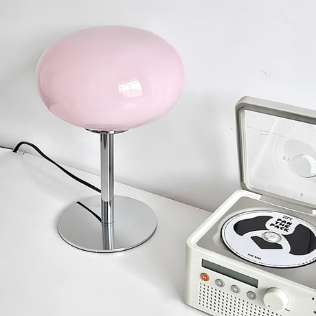Glass Table Lamp for Living Area Accent