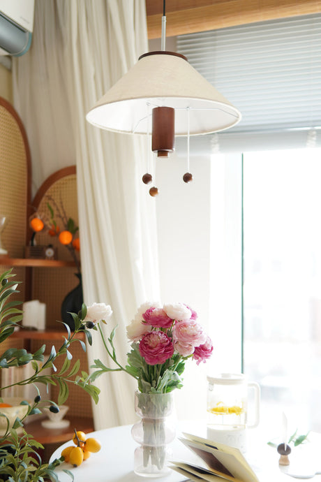 Pendant Light Fabric Texture Detail View - OroDwell