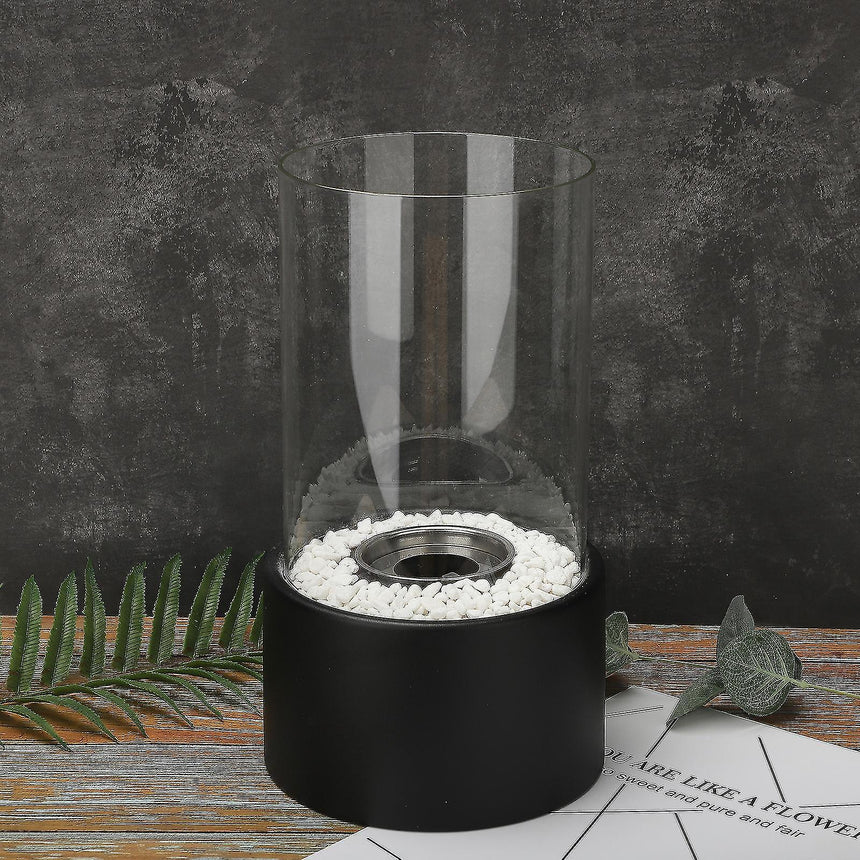 Glass oil lamp for living room accent decor