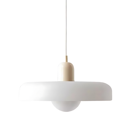 Halo Pendant Lamp modern glass and metal ceiling light - OpalDwell