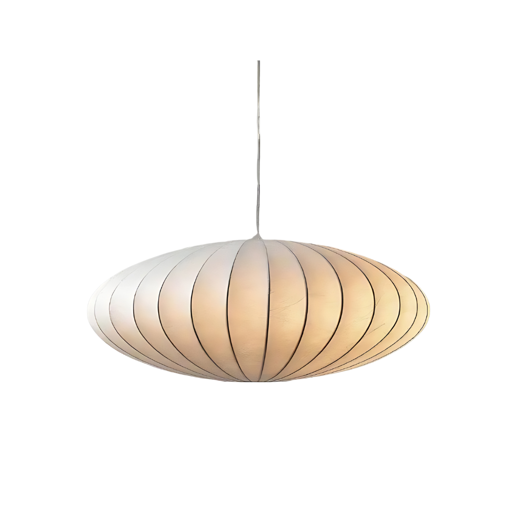 Silk Ceiling Light ivory silk finish