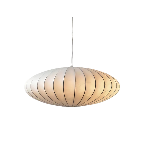Aethera Silk Ceiling Light ivory silk finish - OpalDwell