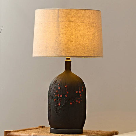 Ceramic Table Lamp for Bedroom Nightstand