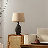 Ceramic Table Lamp Opal Finish Base Detail