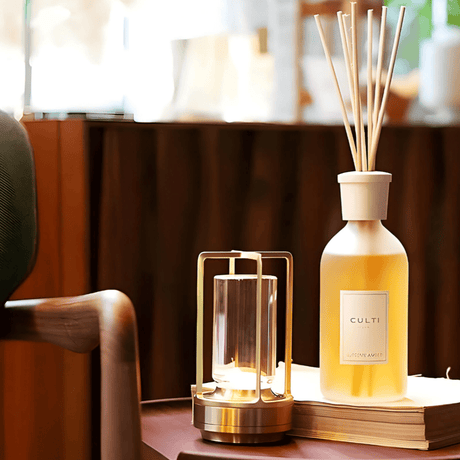 Warm Glow Table Lamp with Sleek Silhouette | OroDwell