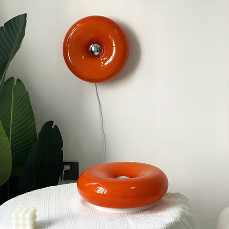 Nordic Italian-Inspired Donut Lamp with Warm Adjustable Glow | OroDwell