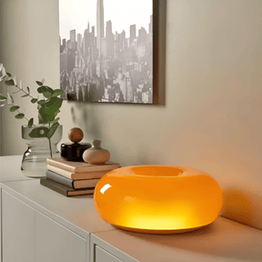 Orenda Donut Lamp - Glass and Metal Nordic Italian-Inspired Design | OroDwell