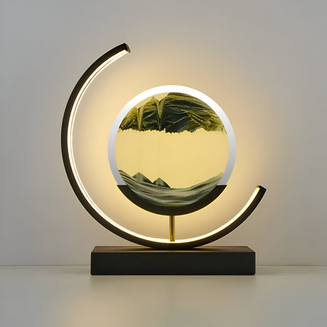 App-Controlled LED Sand Art Glow Lamp for Modern Home Interiors | OroDwell