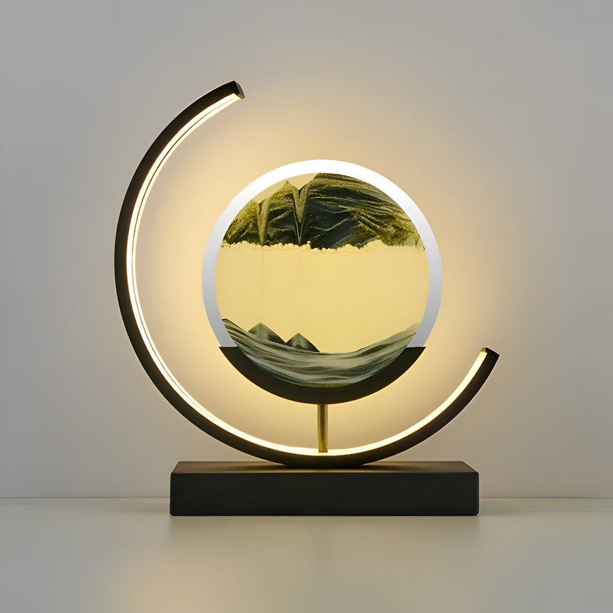 App-Controlled LED Sand Art Glow Lamp for Modern Home Interiors | OroDwell