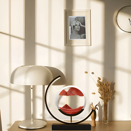 Sand Art Glow Lamp Design for Bedroom Decor | OroDwell