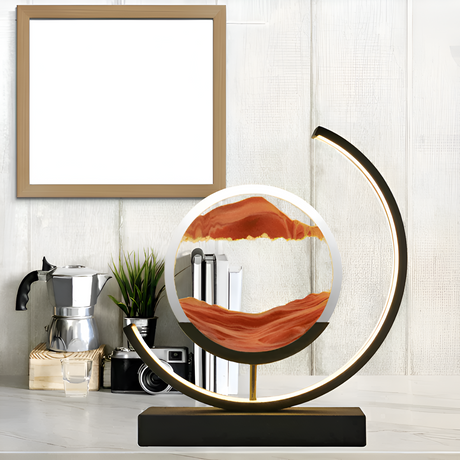 App-Controlled LED Sand Art Glow Lamp with Customizable Ambient Glow | OroDwell