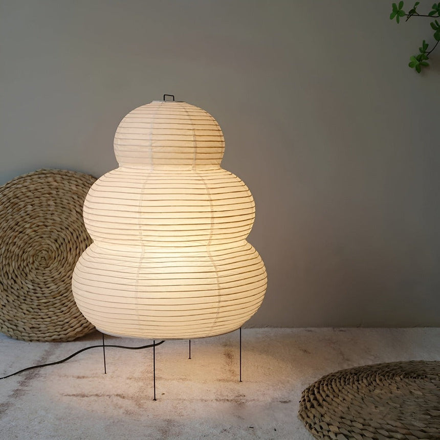 SoraLume Rice Paper Floor Lamp for Japanese Style