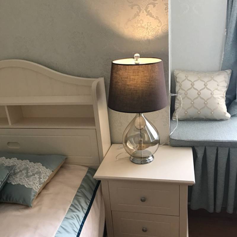 Table Lamp with Soft Ambient Glow for Bedroom
