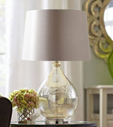 Fabric Shade Table Lamp for Desk Accent