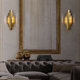 Wall Light Close-Up Gold Finish Detail OpalDwell