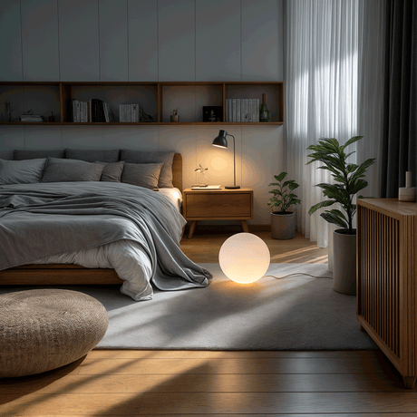 LED garden globe for backyard decor