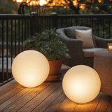 Patio accent light with warm glow