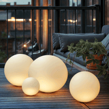 Acrylic shade detail on the garden globe light