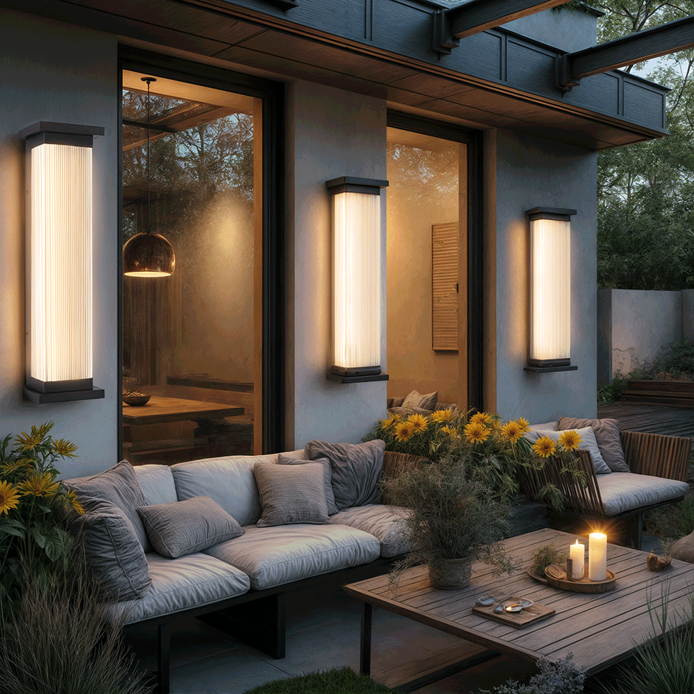 Rectangular LED Wall Lamp with Clear Acrylic Diffuser