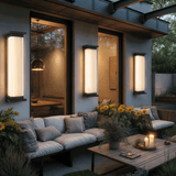 Liora Rectangular LED Wall Lamp with Clear Acrylic Diffuser