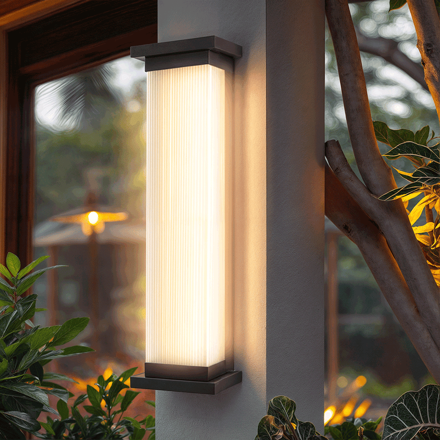 Rectangular Wall Lamp Available in Three Sizes