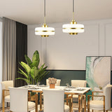 LumiNord Glass Pendant Lamp Full Fixture Front View - OpalDwell