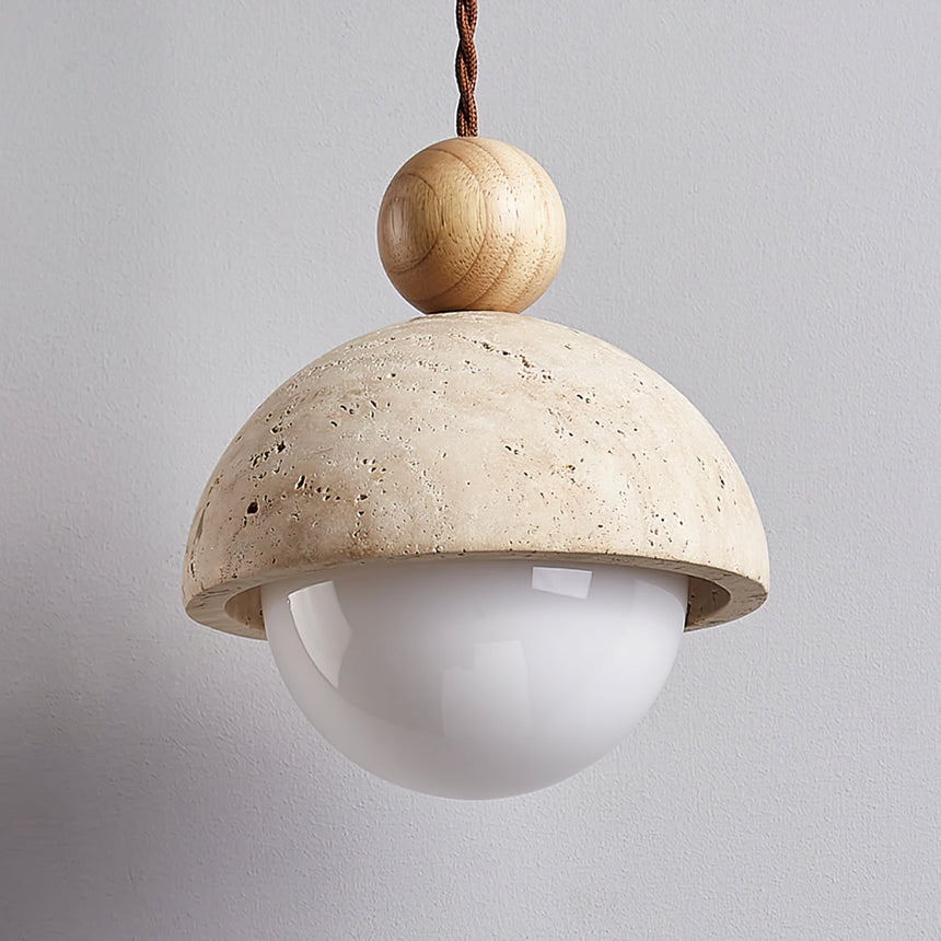 Travertine Glass Pendant Light Home Decor