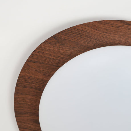 Hardwired Ceiling Light Wood Finish