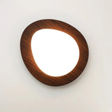 Wood Tone Ceiling Light Warm Glow