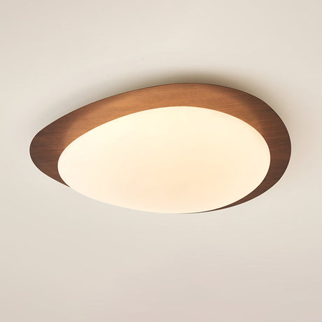 Hardwired Ceiling Light Wood Finish