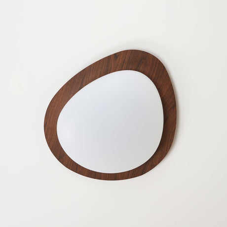 Wood Tone Ceiling Light Warm Glow