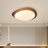 Hardwired Ceiling Light Wood Finish