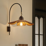FloraNova Floral Linen Wall Lamp – Hero View - OroDwell