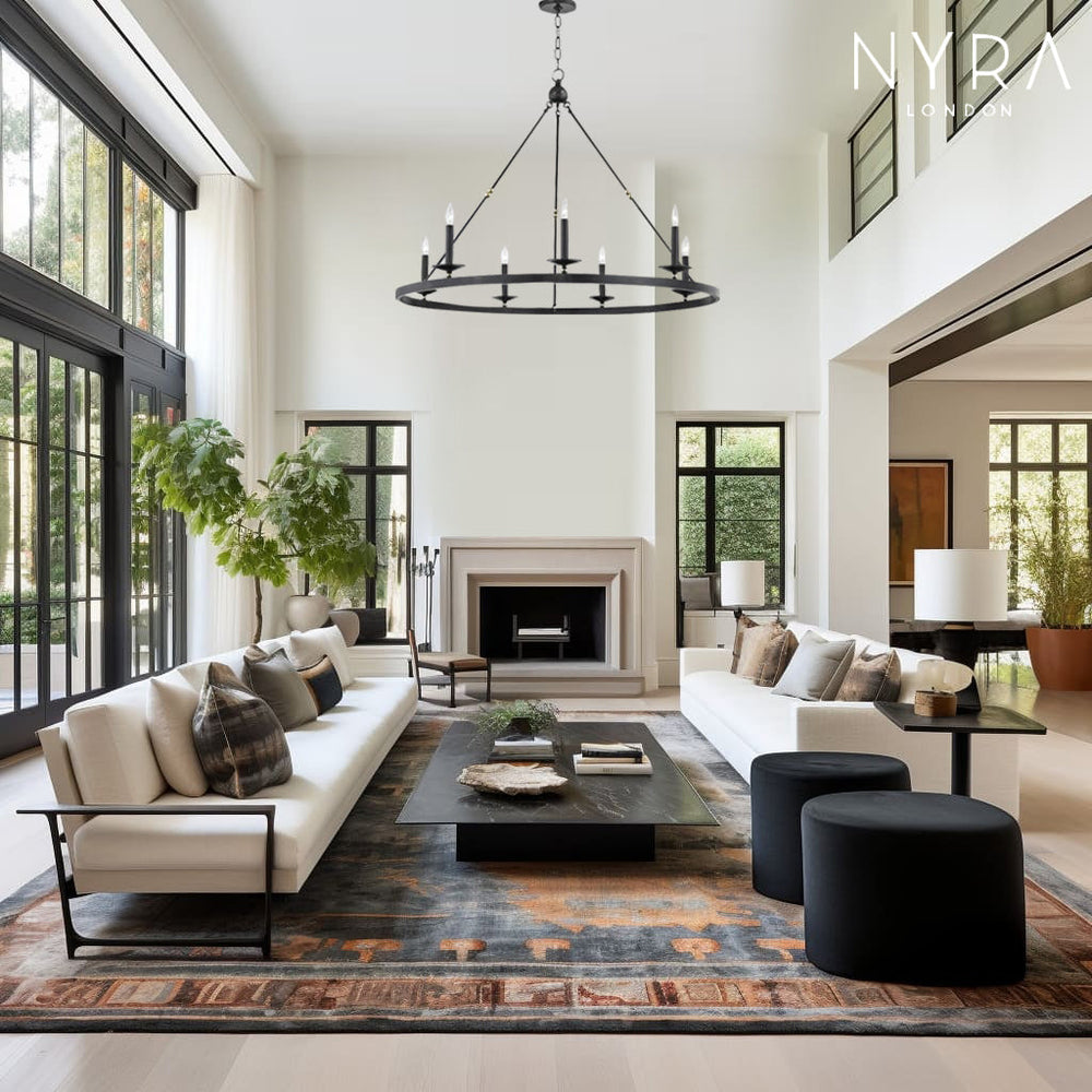 Circular Metal Chandelier for Dining Room