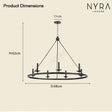 Sorena Circular Chandelier - Kitchen Island Lighting Accent