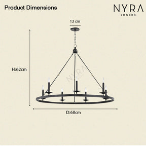 Sorena Circular Chandelier - Kitchen Island Lighting Accent