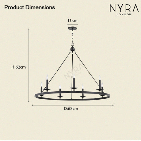 Sorena Circular Chandelier - Kitchen Island Lighting Accent