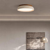 Natural travertine ceiling light for hallway