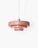 Solara Retro Orange Pendant Light overall product view - OpalDwell