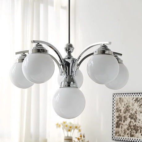 Round Chandelier Bottom Angle Perspective Detail - OpalDwell